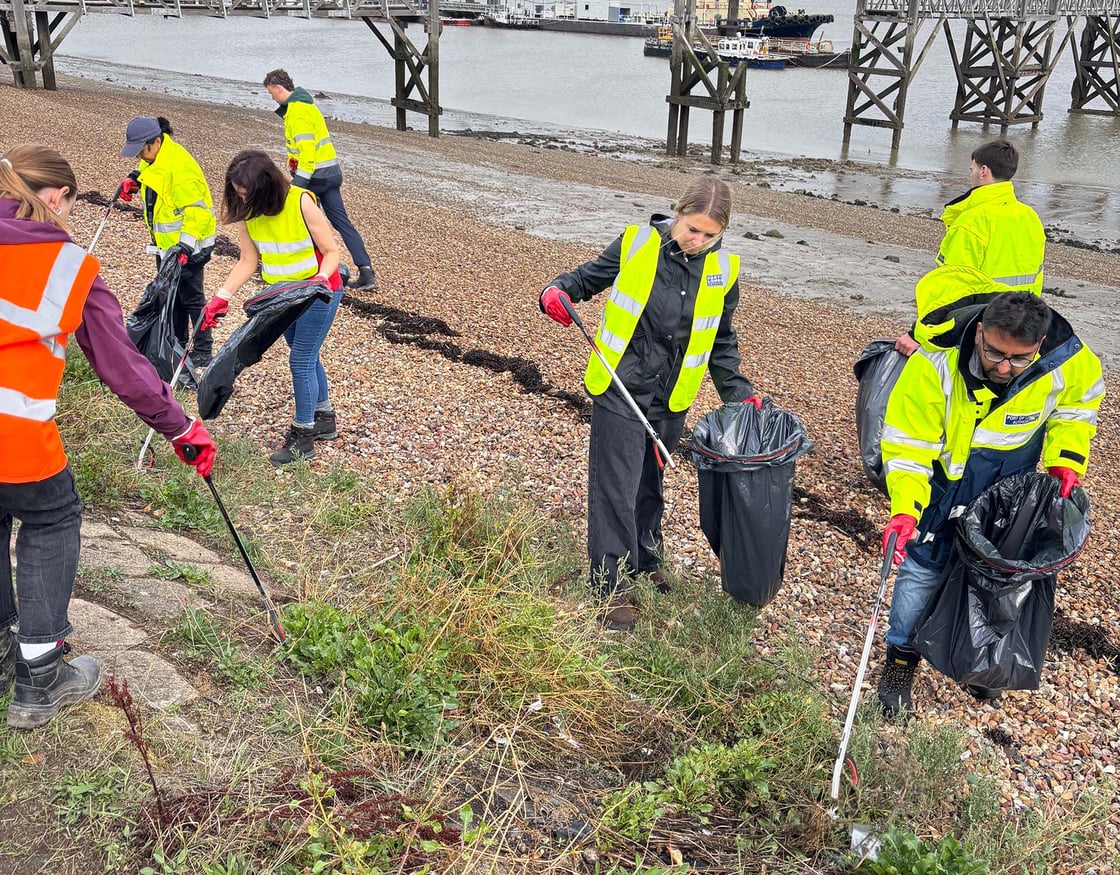 PLA Staff Litter Pick at Denton 2025